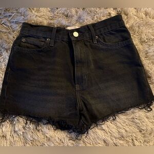 Women’s black jean shorts